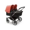 Bugaboo Donkey 5 Twin Graphite-Midnight Black-Sunrise Red