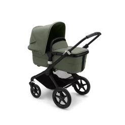 Bugaboo Fox 3 Stroller Limited Edition (Black/Forest Green) -Baby Product large jpg 2306010005 fox3 complete bassinet forest green sideshot