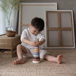 Mushie Stacking Ringtower -Rustic 9 Mushie Stacking Ringtower -Rustic -Baby Product mushiesquare 013 6f6538fc 7a4e 4c3f ad9c 7e81259b8916 1200x1200