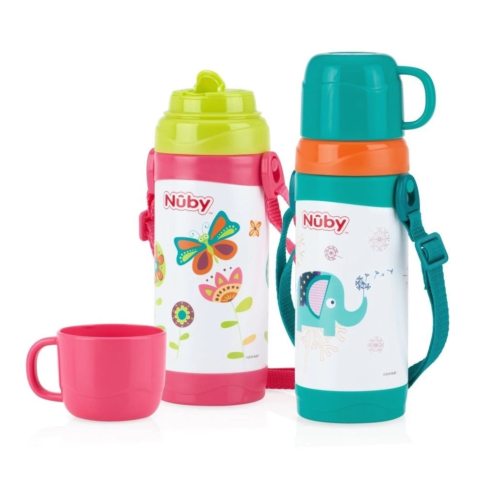 Nuby Stainless Steel Cups - 360ml 3 Nuby Stainless Steel Cups - 360ml