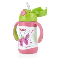 Nuby Stainless Steel Cups - 280ml Straw -Baby Product nb10227 pg 1 600x600 1