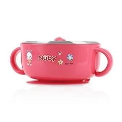 Nuby Stainless Steel Suction Bowl W/Water Reservoir & Lid 12 Nuby Stainless Steel Suction Bowl W/Water Reservoir & Lid -Baby Product nb5608 pi 1 364 2048x