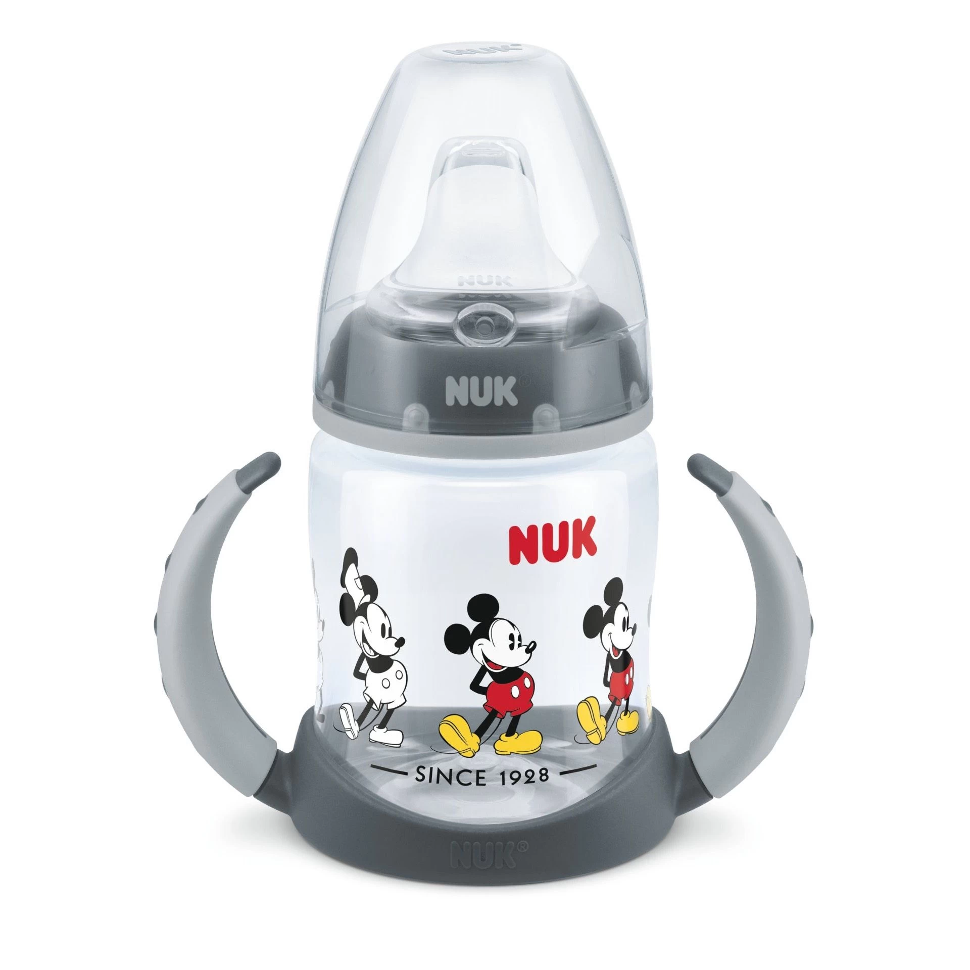NUK Premium Choice + 150ml Learner Bottle - Mickey 3 NUK Premium Choice + 150ml Learner Bottle - Mickey