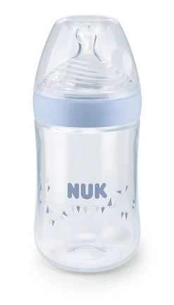 NUK Nature Sense 260ml Feeding Bottle(0-6m) - 3 Colors -Baby Product nuk nature sense 260ml bottle 0 6m blue firstfewyears 2