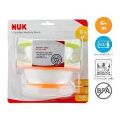 NUK No-Mess Weaning Bowl With Lid (2pcs) 8 NUK No-Mess Weaning Bowl With Lid (2pcs) -Baby Product nuk no mess weaning bowl with lid 2pcs 2