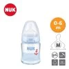 NUK Premium Choice 120ml Glass Feeding Bottle With Silicone Teats 0-6M (2 Colors) -Baby Product nuk premium choice 120ml glass bottle blue 1