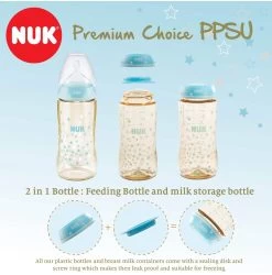 NUK Premium Choice PPSU Feeding Bottle TWIN PACK (2 X 300ml) -Baby Product nuk premium choice 300ml ppsu bottle twin pack 1