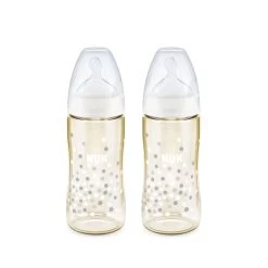 NUK Premium Choice PPSU Feeding Bottle TWIN PACK (2 X 300ml) -Baby Product nuk premium choice 300ml ppsu bottle twin pack dots