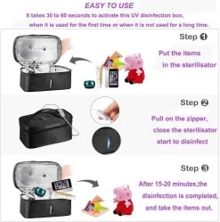 Nuvita Med UVC Disinfection Bag (Black) -Baby Product nuvita med uvc disinfection bag 4