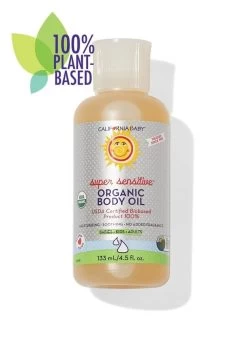 California Baby Body Oil 4.5oz (5 Types) -Baby Product organic baby massage oil super sensitive 4.5oz