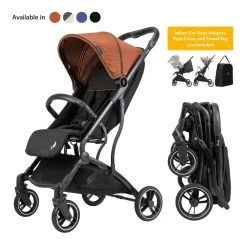 Osann Boogy Lightweight Stroller (4 Colors) - With Rain Cover, Travel/Transport Bag And Infant Car Seat Adaptor