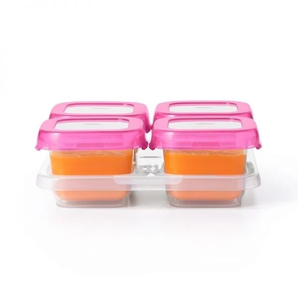 OXO Tot Baby Blocks Freezer Storage Container Set 4oz (4 Colours) 5 OXO Tot Baby Blocks Freezer Storage Container Set 4oz (4 Colours) - Image 3
