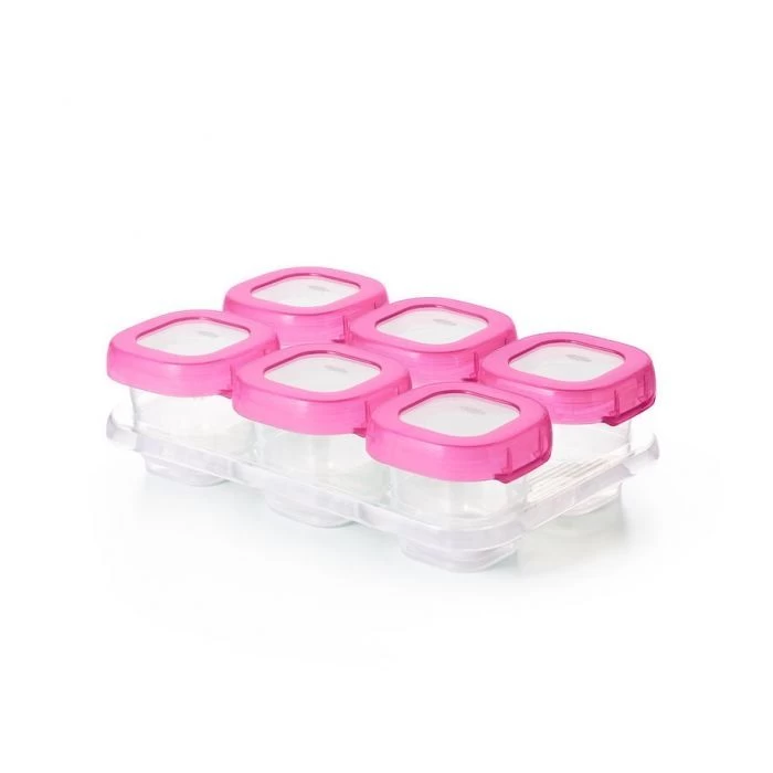 Oxo Tot Baby Blocks Freezer™ Storage Container Set 2Oz X 6 (60ml) - Pink 3 Oxo Tot Baby Blocks Freezer™ Storage Container Set 2Oz X 6 (60ml) - Pink