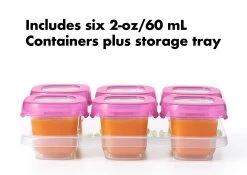 Oxo Tot Baby Blocks Freezer™ Storage Container Set 2Oz X 6 (60ml) - Pink 8 Oxo Tot Baby Blocks Freezer™ Storage Container Set 2Oz X 6 (60ml) - Pink -Baby Product oxo tot baby blocks freezer storage containers 2oz 4
