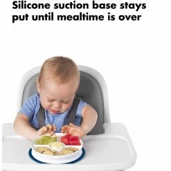 Oxo Tot Stick & Stay Suction Divided Plate -Baby Product oxo tot stick stay suction divided plate navy 3