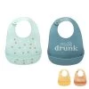 Pearhead Silicone Bib Set Of 2 (2 Designs) -Baby Product pearhead