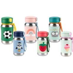 Skip Hop Spark Style Stainless Steel Straw Bottle (6 Designs)