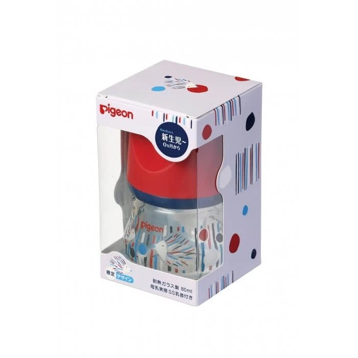 Pigeon Softouch My Precious Feeding Bottle Glass 80ml (Hedgehog) 4 Pigeon Softouch My Precious Feeding Bottle Glass 80ml (Hedgehog) - Image 2