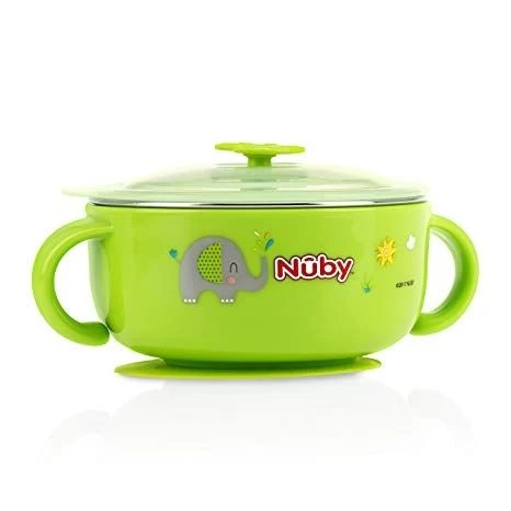 Nuby Stainless Steel Suction Bowl W/Water Reservoir & Lid 6 Nuby Stainless Steel Suction Bowl W/Water Reservoir & Lid - Image 4