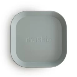 Mushie Dinnerware Plate Square Set Of 2 ( 3 Colours ) -Baby Product plate sage new bird 1200x