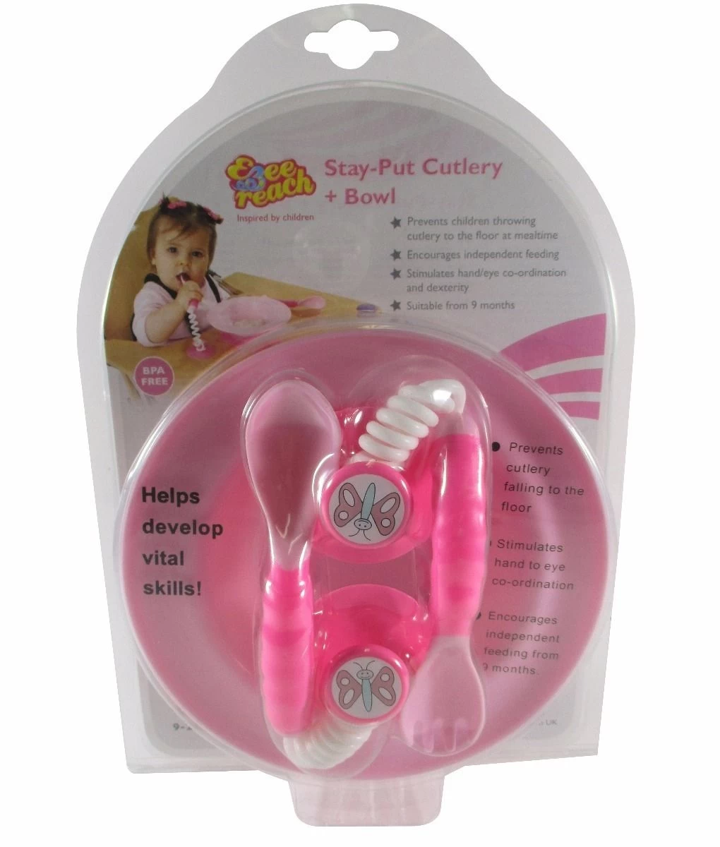 EZEE REACH Stay-Put Cutlery + Bowl - Pink Fairy 8 EZEE REACH Stay-Put Cutlery + Bowl - Pink Fairy - Image 6