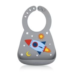 Nuby 3D Silicone Bibs (10 Designs) -Baby Product rocket 2