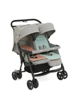 Joie Aire Twin Stroller With Rain Cover (0 Months - 3 Years)