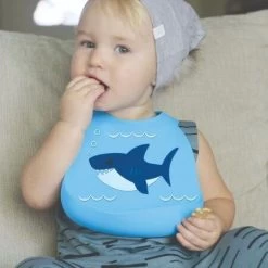 Nuby 3D Silicone Bibs (10 Designs) -Baby Product shark key 10x10cm 300dpi cmyk