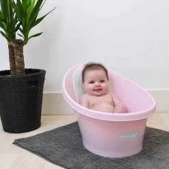 Shnuggle Bath Tub With Plug & Foam Backrest (5 Colors) -Baby Product shnuggle bath tub rose 3