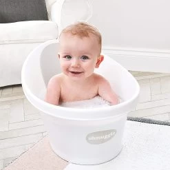 Shnuggle Baby Bath Tub With Plug-Grey -Baby Product shnuggle bath tub white 2