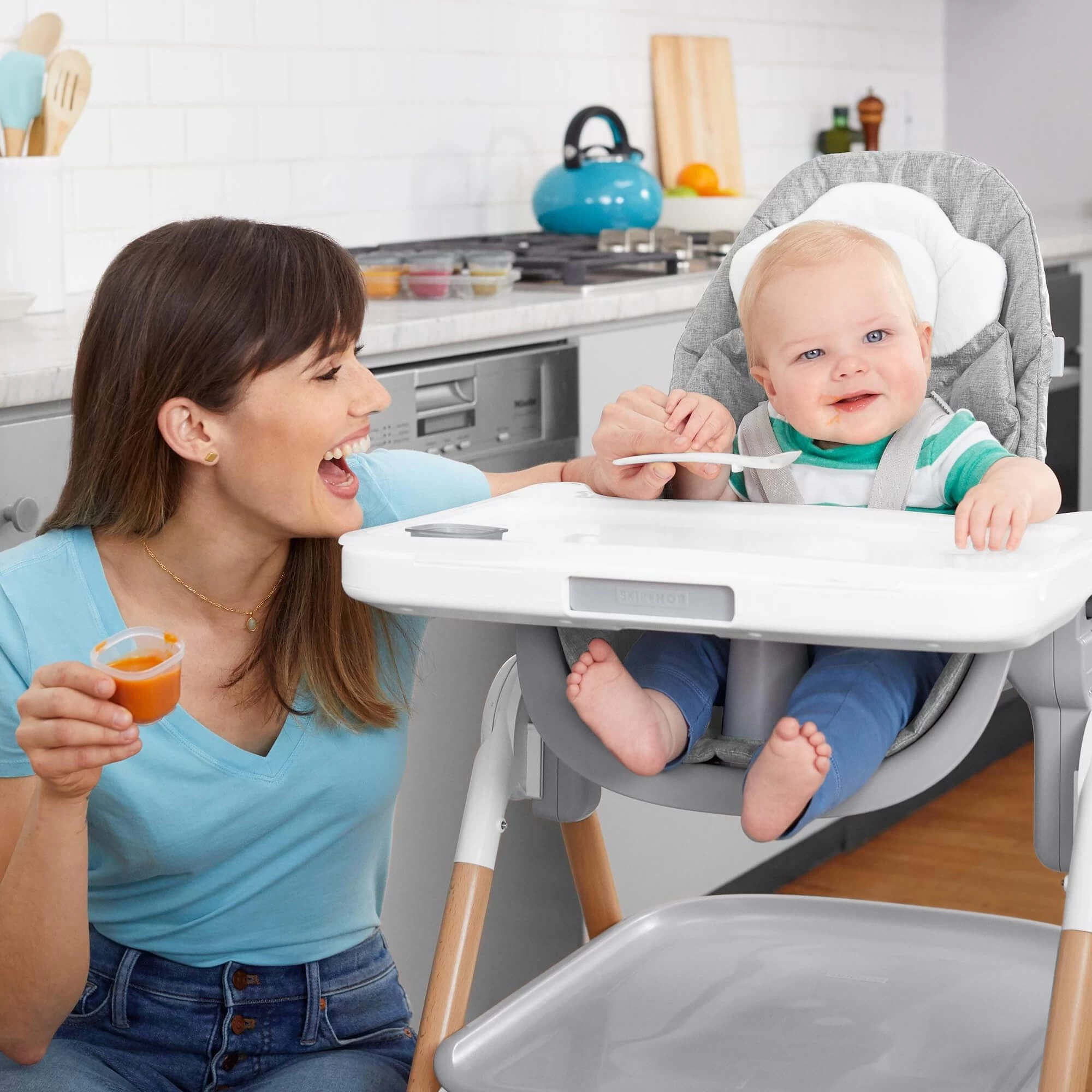 Skip Hop Easy-Store 2 Oz. Containers (Pack Of 6) - Grey 7 Skip Hop Easy-Store 2 Oz. Containers (Pack Of 6) - Grey - Image 5