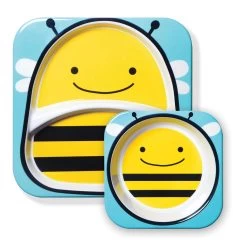 Skip Hop Melamine Plate & Bowl Set -Baby Product skip hop plate bowl set bee 1