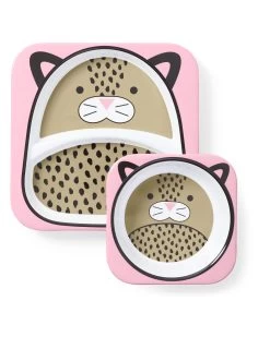 Skip Hop Melamine Plate & Bowl Set -Baby Product skip hop plate bowl set leopard 1
