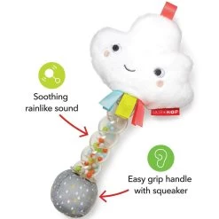 Skip Hop Silver Lining Cloud Rain Stick Rattle -Baby Product skip hop silver lining cloud rain stick rattle sh307152 1