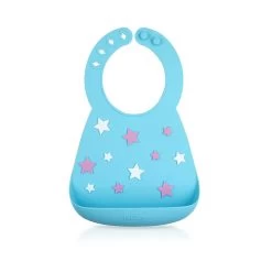 Nuby 3D Silicone Bibs (10 Designs) -Baby Product small star