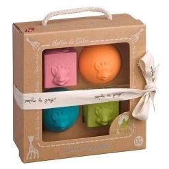 Sophie The Giraffe So'Pure Ball And Cubes Set 8 Sophie The Giraffe So'Pure Ball And Cubes Set -Baby Product so pure balls cubes set