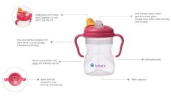 B.Box Sippy Cup 8oz (10 Colors) -Baby Product spout cup details