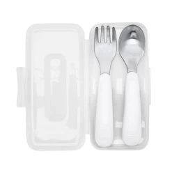 OXO TOT On-The-Go Fork And Spoon Set (3 Colours) 10 OXO TOT On-The-Go Fork And Spoon Set (3 Colours) -Baby Product tot 61103700 2 1 2