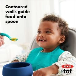 OXO TOT Silicone Bowl (3 Colours) -Baby Product tot 61150200 8b 1
