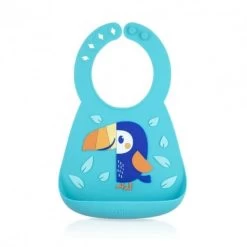 Nuby 3D Silicone Bibs (10 Designs) -Baby Product toucan