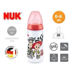 NUK Toy Story First Choice+ PP Bottle With Silicone Teat (0-6M) 300ml 9 NUK Toy Story First Choice+ PP Bottle With Silicone Teat (0-6M) 300ml -Baby Product toy story premium choice pp bottle 300ml red