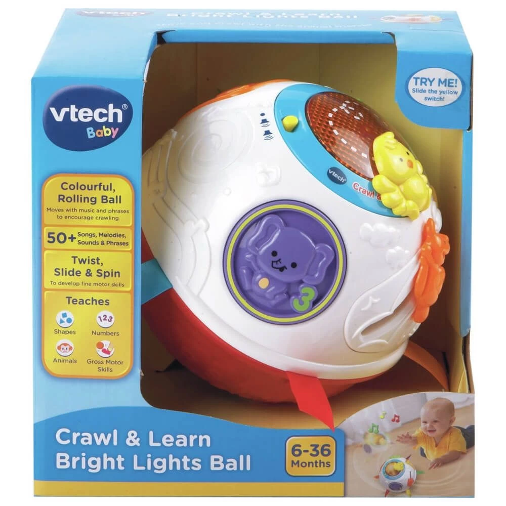 Vtech Crawl And Learn Bright Ball (White/Red) 4 Vtech Crawl And Learn Bright Ball (White/Red) - Image 2
