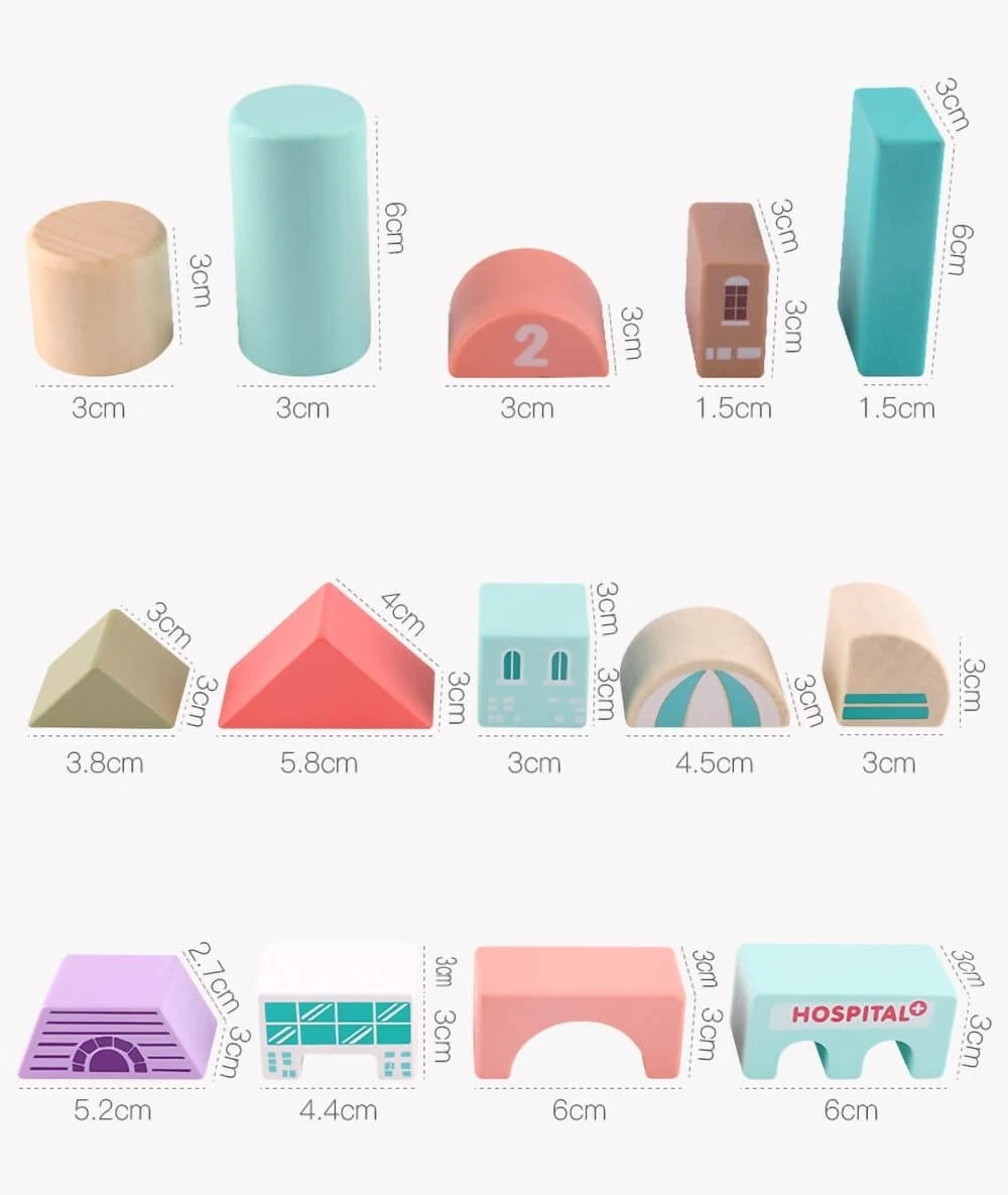 Wooden City Building Blocks (115pcs) 10 Wooden City Building Blocks (115pcs) - Image 8